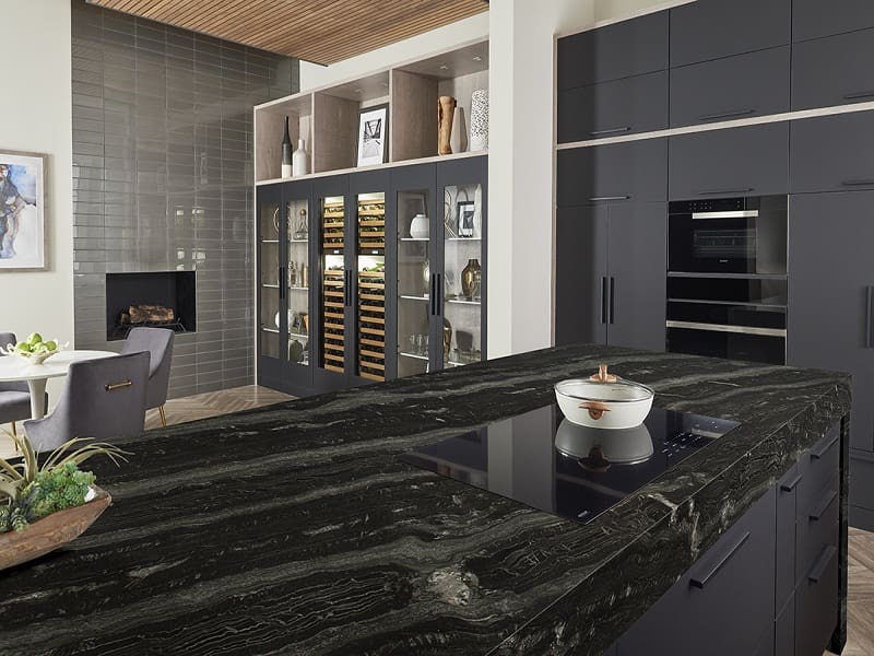 Online Agatha Black Granite Countertops for Your Kitchen in UK | Flake