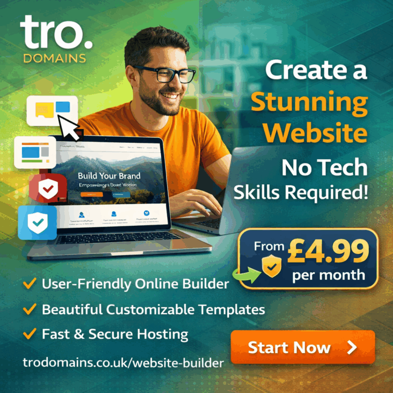 Build a Professional Website in 1 Hour – Only £4.99/mo (No Coding!)